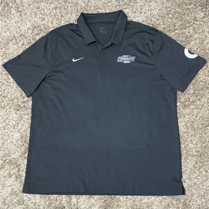 Nike Dark Gray Baseball Draft Combine Polo Shirt Size Mens XXL